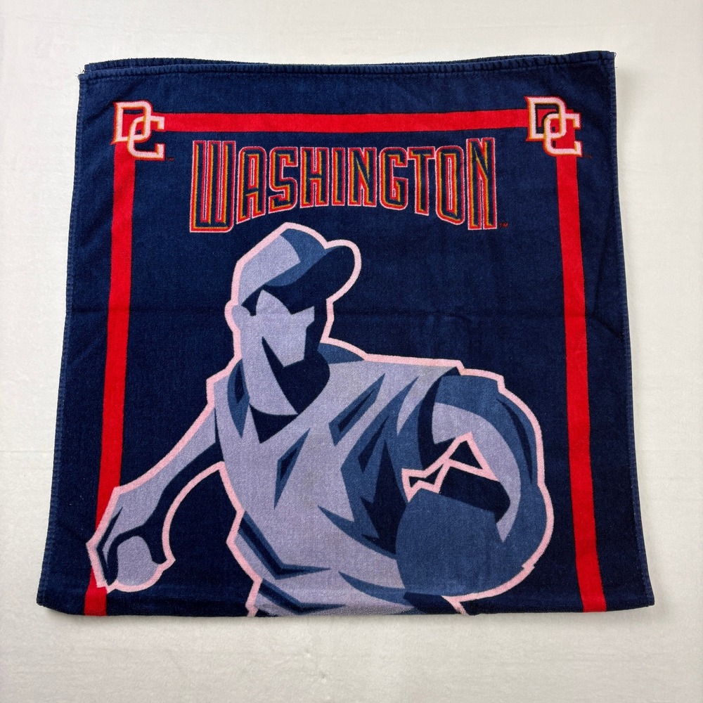 Washington Nationals MLB Beach Towel 100% Cotton Blue Red 54x27 Terrisol Corp